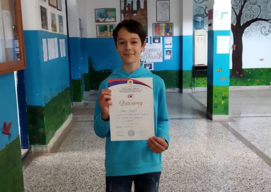 Матеј Давидовић (8.разред) најбољи физичар на регији